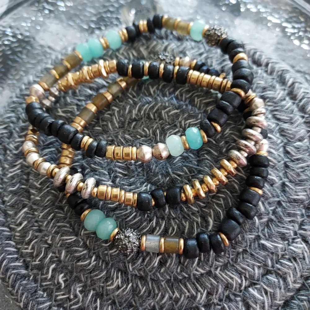Bracelets Beaded Stretch Bracelet - Set of 3